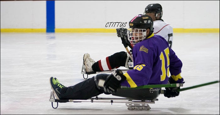 While providing an opportunity for individuals with disabilities to learn about sled hockey, the adapted sports clinic at ECU also gave ECU students in fields such as physical therapy a chance to learn techniques they can apply in their careers.