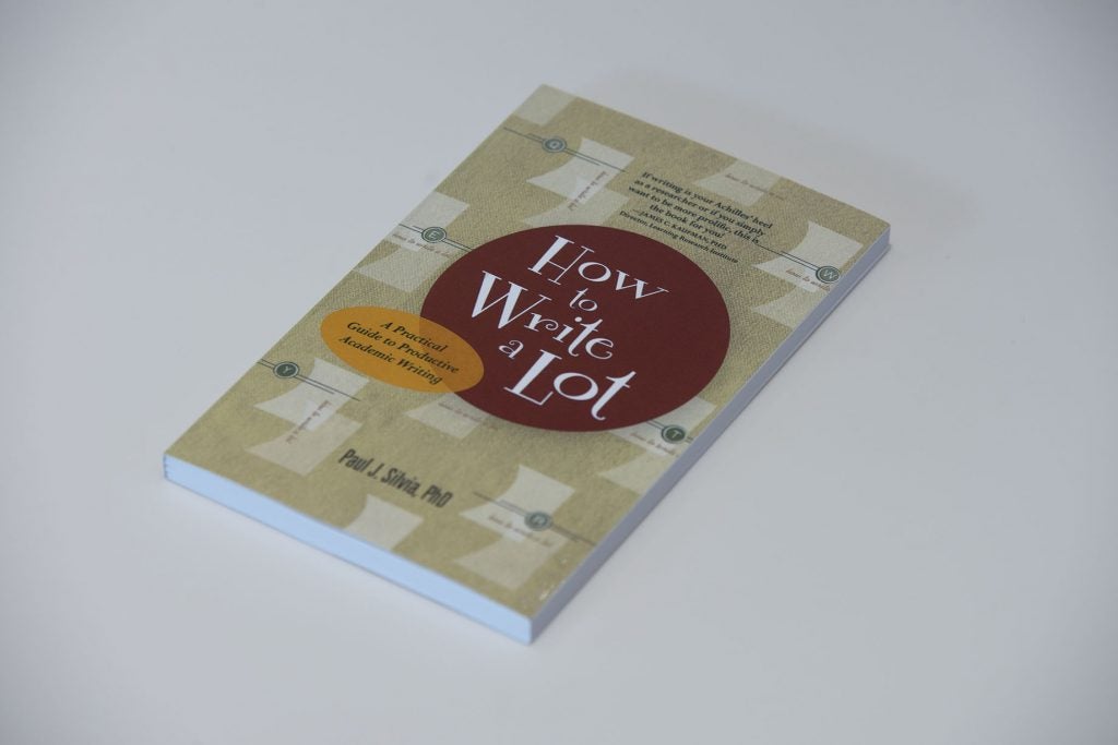 Copies of How to Write a Lot: A Practical Guide to Productive Academic Writing, written by visiting scholar Dr. Paul Silvia, were distributed to participants of the Siegfried Lowin Visiting Scholar Lecture Series.