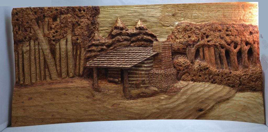 Log cabin by Dr. Leonard Trujillo. (contributed photo) 