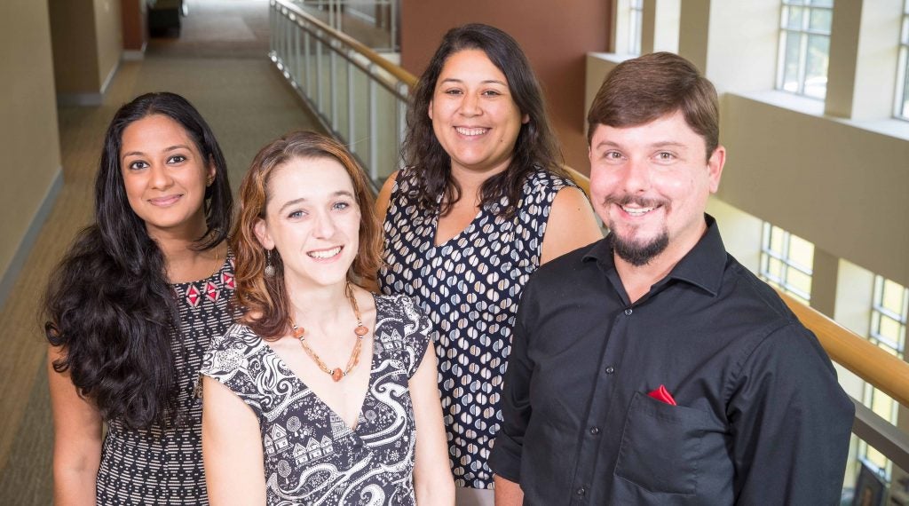 From left, Drs. Uma Shah, Kelley Haven, Melissa Prado and Audy Whitman