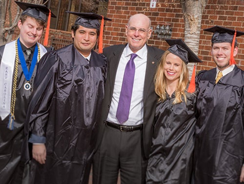 Dr. David White and graduate students of Science in Biomedical Engineering