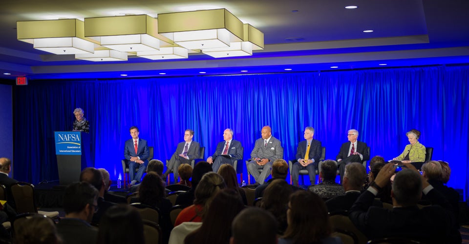  Dr. Staton joins leaders from other Simon award-winning institutions to discuss campus internationalization.