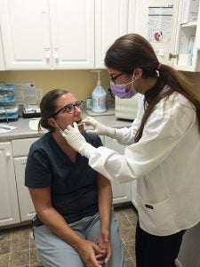 Golden LEAF Scholar Caitlin Trexel has interned at a dental clinic in her hometown over the past couple summers as part of the Golden LEAF Scholars Leadership Program. (Contributed photo)