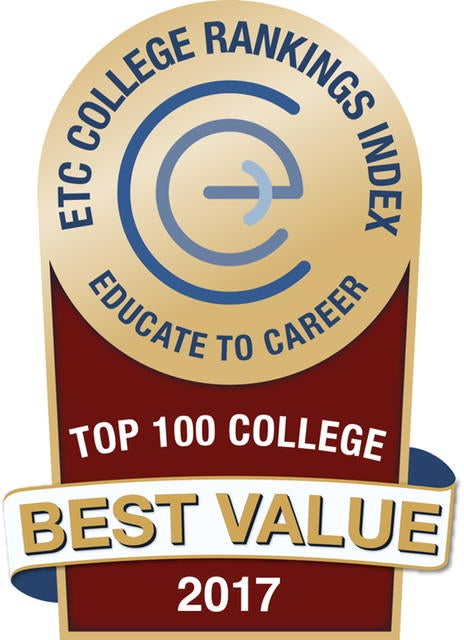 East Carolina University has been named a 2017 Top 100 Best Value College in a new listing by Educate to Career.  