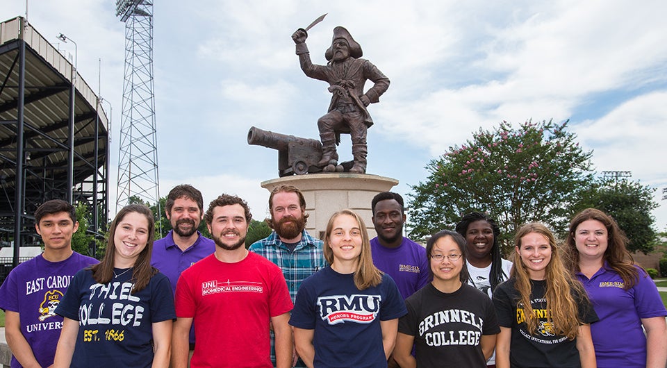 East Carolina and visiting students spend the summer researching software testing and analytics during the computer science Research Experience for Undergraduates program at ECU.