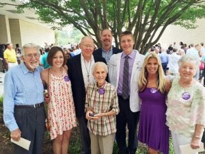 Brody class of 2020 member Austin Flick poses with his family after the ceremony. (Contributed photo)