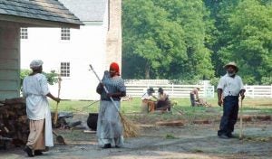 Both the plantation house and slave quarters at Somerset Place are used for historic reenactments. (Contributed photo)