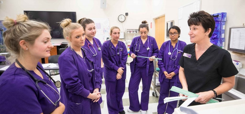 A new grant from UnitedHealthcare will help students, especially those in rural parts of the state, earn both an associate’s degree and a bachelor’s degree in nursing. (Photo by Cliff Hollis) 