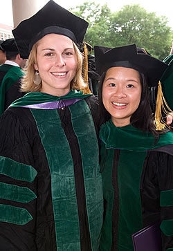 Jessica Weeks, left, and Heang Lim are headed to Honduras to deliver health care in the impoverished country. Photo by Cliff Hollis