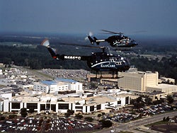 EastCare's two helicopters serve eastern North Carolina. Photo by Cliff Hollis