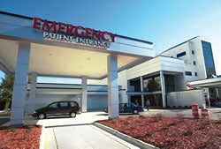 PCMH's $25 million emergency department and trauma facility, led by ECU physicians, handles patients from 29 eastern North Carolina counties and beyond. Photo by Cliff Hollis