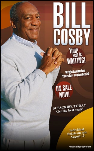 The S. Rudolph Alexander Performing Arts Series will bring Bill Cosby to the East Carolina University campus Sept. 20. 