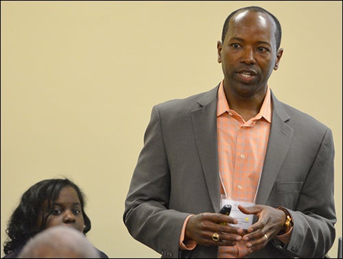 ECU alumnus Todd Ervin '94 led a breakout session on "The Mystery of Total Market." Ervin earned a degree in marketing from ECU. He is now vice president and general manager of Cultur8.