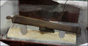 This small cannon from the ship is one of hundreds of items being conserved at ECU's QAR lab.