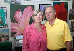 Karen Krupa and Bob Henkel have items from 80 juried artists in eastern North Carolina. Photo by Cliff Hollis.