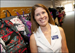 Dr. Denise Donica, assistant professor of occupational therapy. Photos by Jay Clark