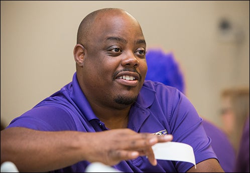 James Coker, ECU associate director of admissions, said a workshop held for admissions personnel will help them better communicate with campus visitors they encounter on the job.