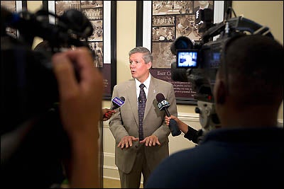 ECU Chancellor Steve Ballard explained how the cuts would affect ECU.