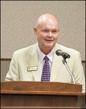 ECU Board of Trustees Chairman Robert Lucas (Photo by Cliff Hollis)