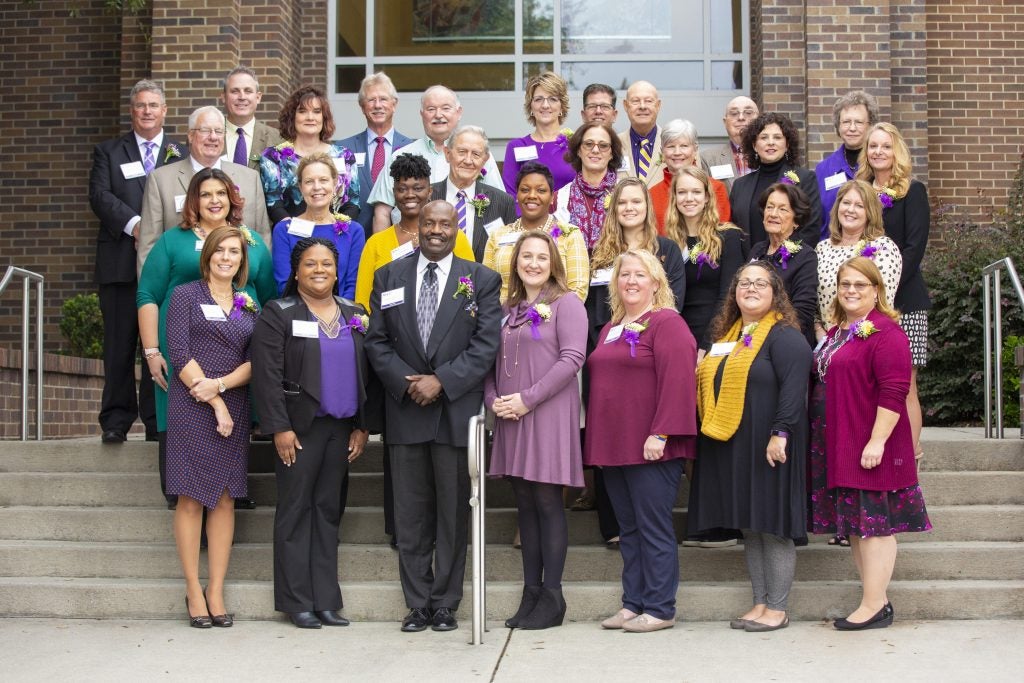 The College of Education inducted 35 people in the Educators Hall of Fame during a ceremony held on campus in October. 