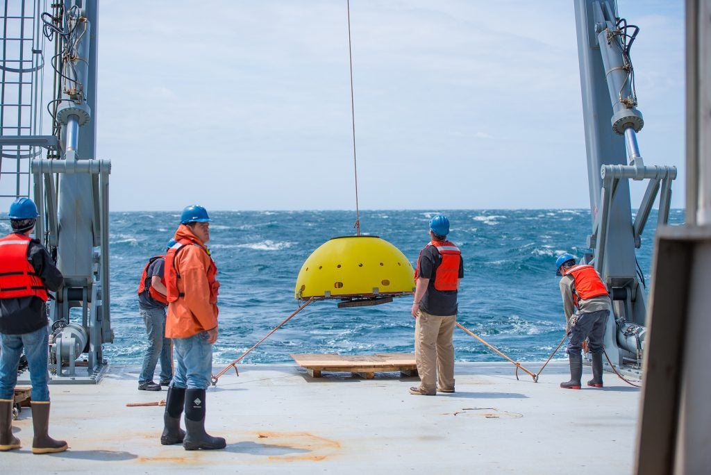 CSI researchers deploy sensors along the continental shelf to better understand the Gulf Stream as a potential source for renewable energy.