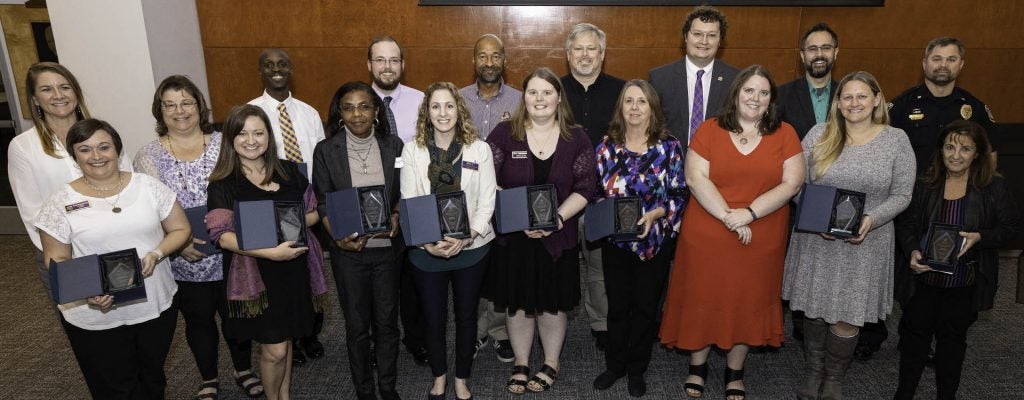 The 2019 Treasured Pirates were honored Nov. 7 in a ceremony at Harvey Hall. 