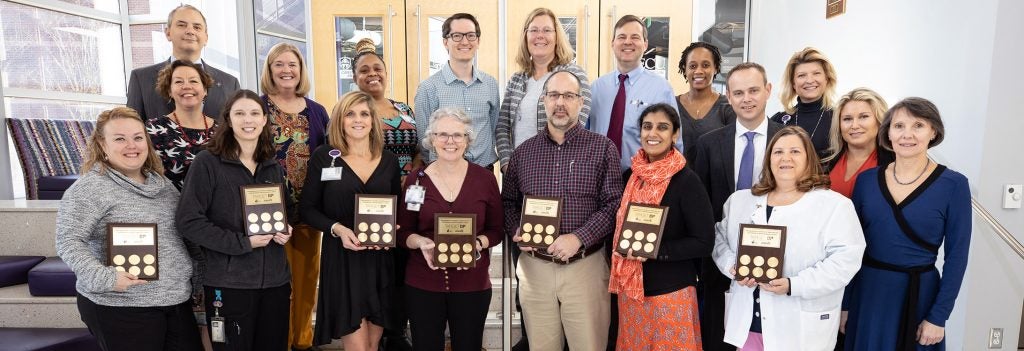 Representatives from ECU Physicians received special recognition from the American Heart Association for the success their primary care clinics achieved in improving blood pressure control.