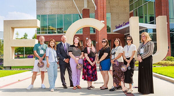 The Office of Global Affairs hosted six high school guidance counselors during a statewide tour. (ECU photos by Steven Mantilla)