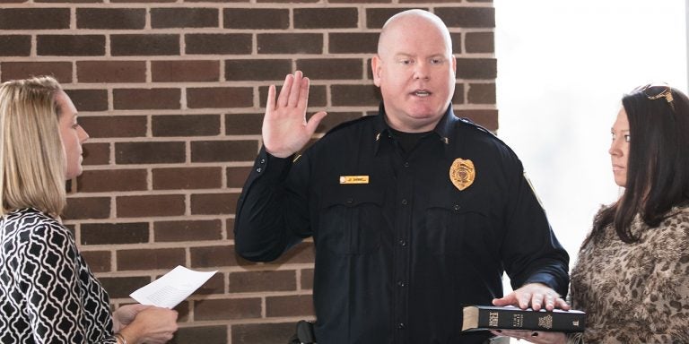 New ECU Police Chief Jon Barnwell’s swearing-in ceremony Friday, Dec. 15.
