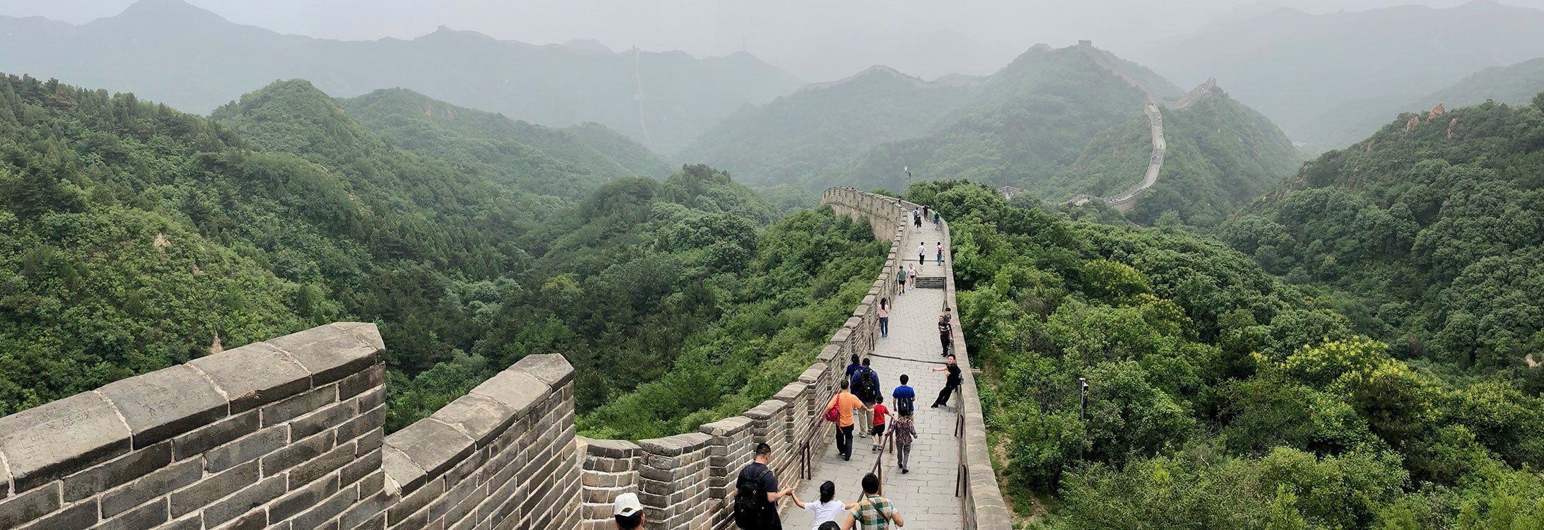 Wall of China during their summer research trip to China.