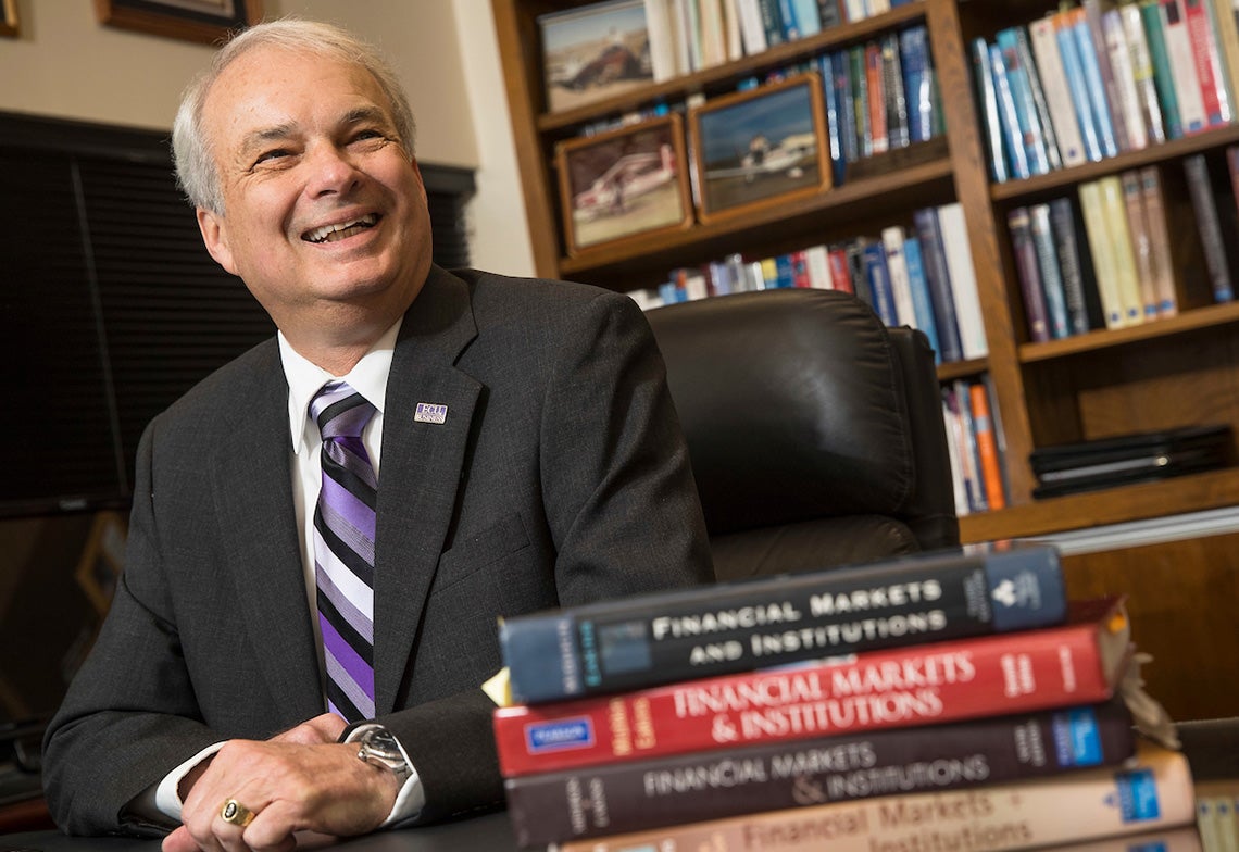 Eakins will get back to writing and teaching once he steps down as the dean of the College of Business in June.