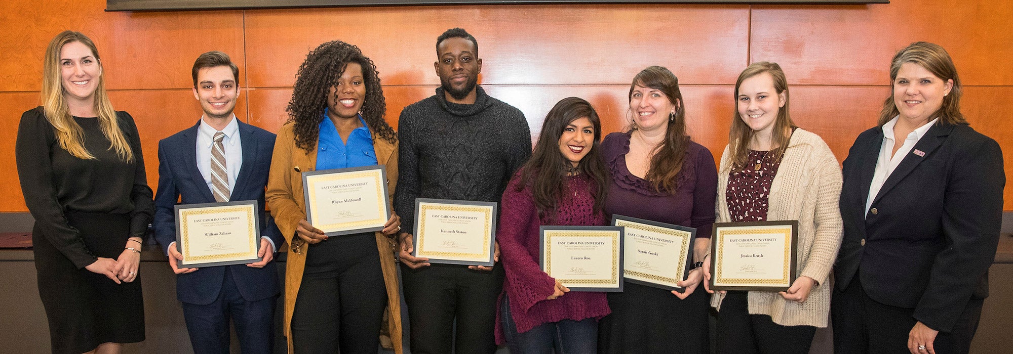 Students who completed the Public Service Fellows Internship Program.