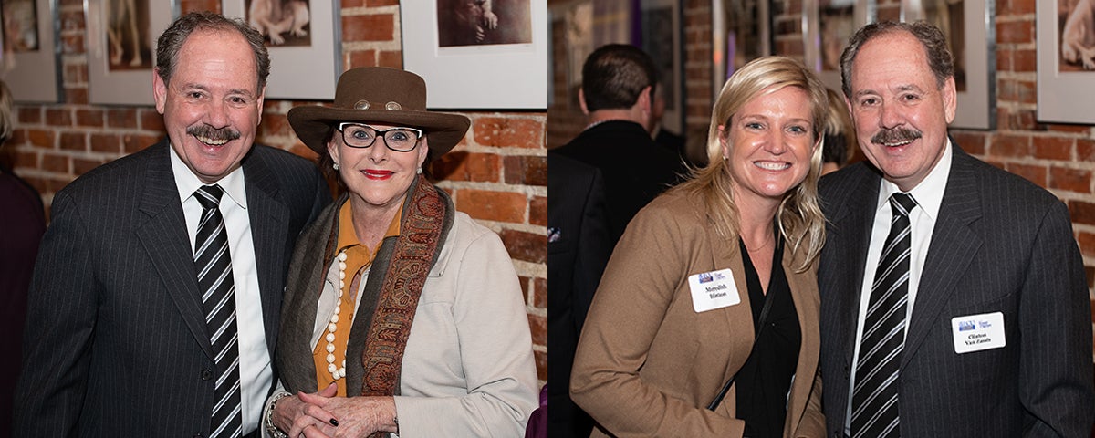 Van Zandt attended a reception at Starlight in downtown Greenville and met with friends of Harriot College.