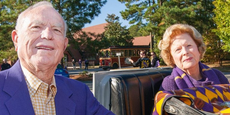 Walter Williams, who was honored during ECU’s 2010 Homecoming Parade, was one of the university’s most loyal advocates and benefactors.