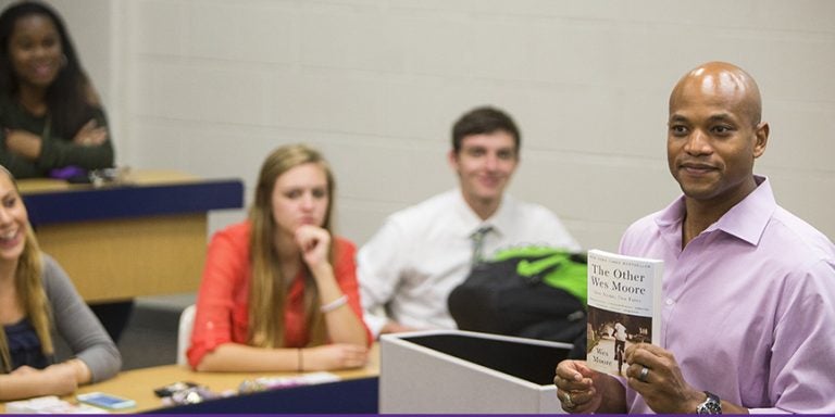 Visiting author Wes Moore, author of ECU's Pirate Read selection 