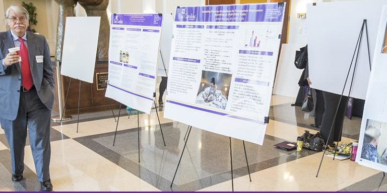 Dr. L. Allen Dobson, keynote speaker and current president and CEO of Community Care of North Carolina, was the keynote speaker at the 11th annual Jean Mills Health Symposium held Feb. 6 at East Carolina University.