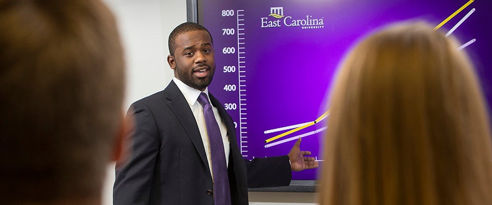 East Carolina University will establish the Miller School of Entrepreneurship in the College of Business, providing opportunities for ECU students to develop an entrepreneurial mindset. (Photo by Jay Clark)
