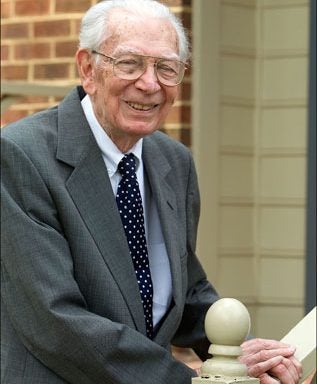 John Ellen is the oldest living chair of the ECU Faculty. (Photo by Cliff Hollis)