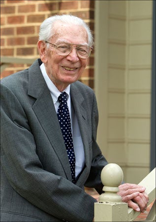 John Ellen is the oldest living chair of the ECU Faculty. (Photo by Cliff Hollis)