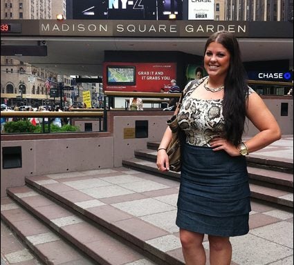 ECU student Kaitlyn Tillery is enjoying a summer internship at Madison Square Garden in Manhattan. (Contributed photo)