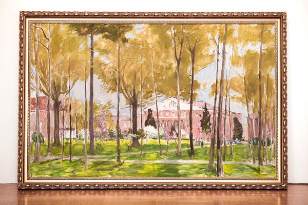 <em>A painting by Francis Speight, who served as ECU’s first artist-in-residence in the School of Art and Design, will be featured in the exhibit, “110 Years of Excellence: In Memoriam.”</em>