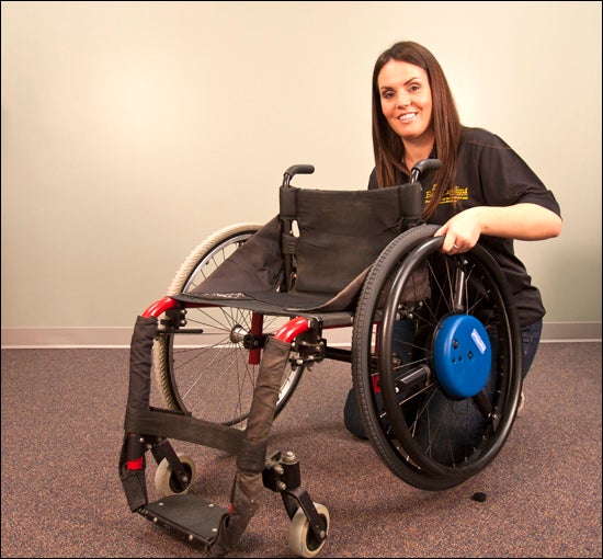 ECU graduate student Christina Brown-Bochicchio traveled across the country to join ECU's recreational therapy program, where she is now working on research to help wheelchair athletes improve their sports performance. (Photo by Chuck Baldwin, Health and Human Performance)