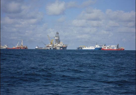 ECU researchers have been searching the Atlantic ocean to measure effects from the BP Deepwater Horizon oil spill. (Photo by Ben McGlaughon)