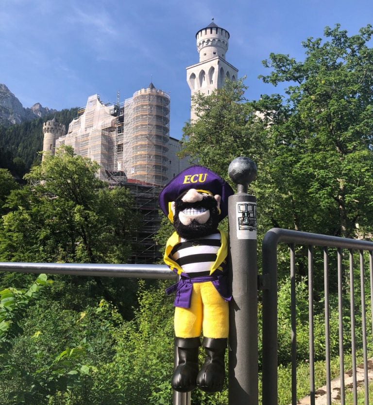 PeeDee enjoys a visit at Neuschwanstein.