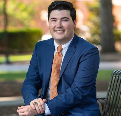 ECU graduate student Tyler Beasley will serve as the first graduate student representative for the UNC Association of Student Governments.