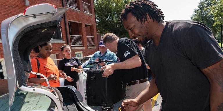 ECU students are returning to campus before the start of classes on Aug. 20. (Photos by Cliff Hollis)