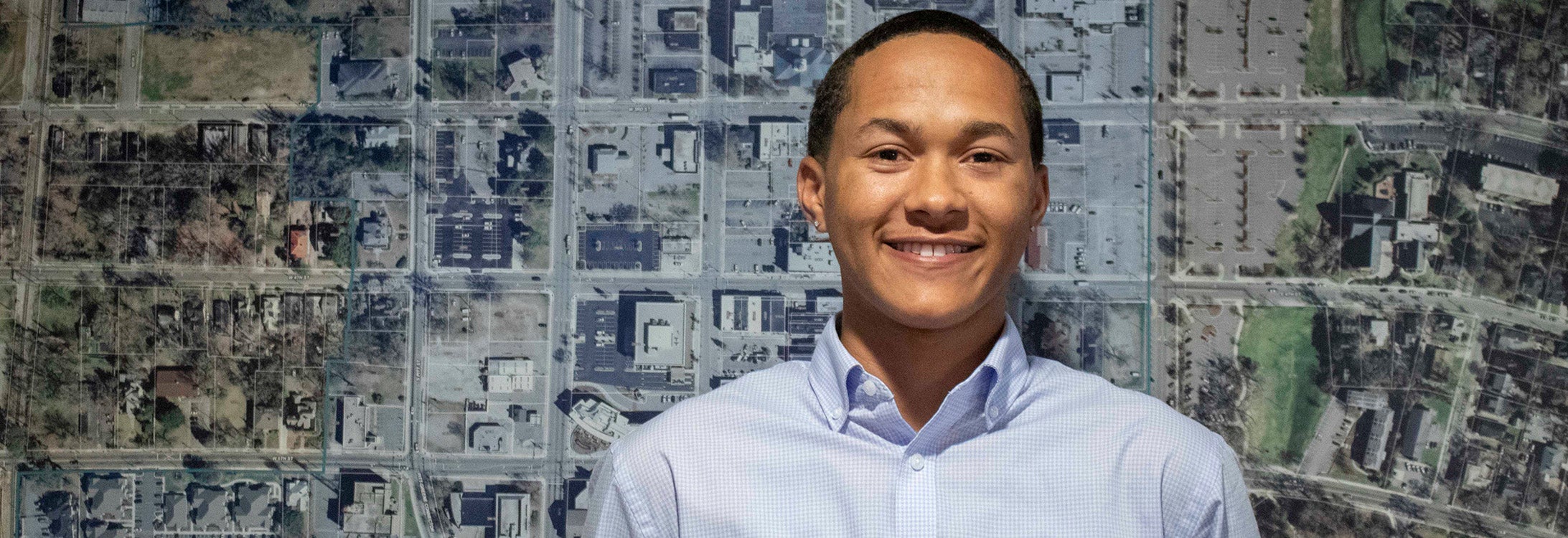 Through his summer internship with Uptown Greenville, William Stanton used his mapping skills and geographic information system mapping technology to pinpoint areas where extra parking spaces could be added.
