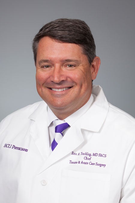 Dr. Eric Toschlog, Brody professor and chief of trauma and surgical critical care at Vidant Medical Center. (ECU File Photo)