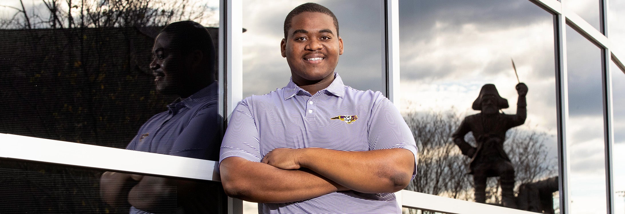 Shydeik Wood is a first-generation student from Wilmington who became involved while at ECU to get a sense of belonging on campus.