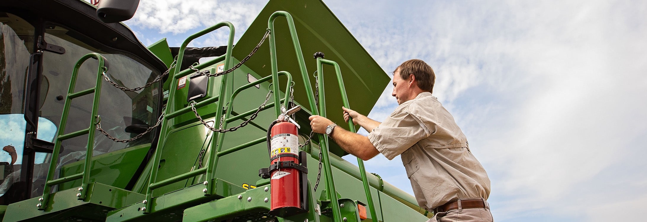 Third-generation farmer Archie Griffin operates a combine on his family’s farm in Washington, North Carolina.
